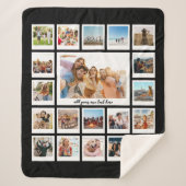 20枚モダンのコラージュ シェルパブランケット (正面)