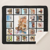 20枚モダンのコラージュ シェルパブランケット (正面(横))