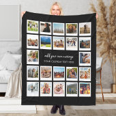 20枚モダンのコラージュ フリースブランケット