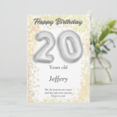 20歳のハッピーバースデーカード (スタンド正面)