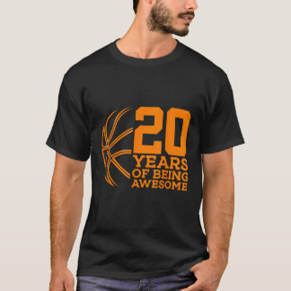20歳のバスケットボール素晴らしの20誕生日 Tシャツ