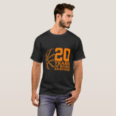 20歳のバスケットボール素晴らしの20誕生日 Tシャツ (正面フル)