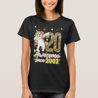 20歳のユニコーンがダビングする20歳の誕生日の女の子 ユニコーン Tシャツ