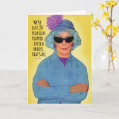 20歳の古い体誕生日カード カード (黄色い花)