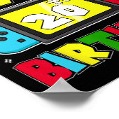 20歳の誕生日おめでとう ビデオゲーム20周年記念 ポスター (角)