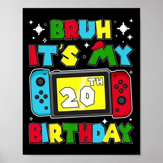 20歳の誕生日おめでとう ビデオゲーム20周年記念 ポスター (正面)