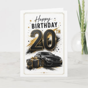 20歳の誕生日おめでとう 車 カード