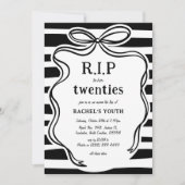 20歳の誕生日のWhimiscal R.I.P 招待状 (正面)