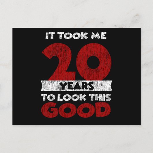 20歳の誕生日を素敵に 20thバースデー ポストカード (正面)