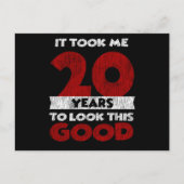 20歳の誕生日を素敵に 20th誕生日おめでとう ポストカード (正面)