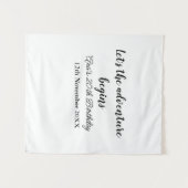 "20歳の誕生日を記念して冒険が始まる！名前を追加して" タペストリー (正面(横))