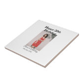 20歳の誕生日を迎える写真モダンシンプルのミニマル タイル (側面)