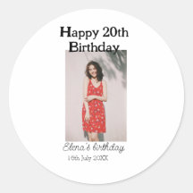 20歳の誕生日を迎える写真モダンシンプルのミニマル