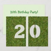 20歳の誕生日パーティー！ 招待状 (正面/裏面)