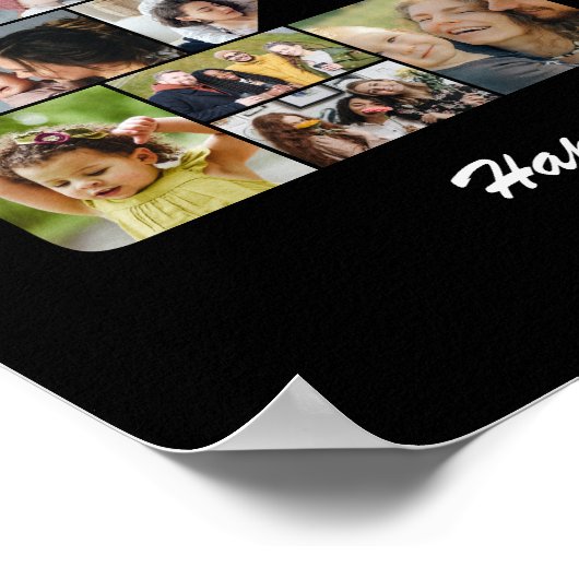 20歳の誕生日プレゼント フォトコラージュ ギフト ポスター (角)