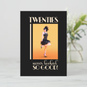 20歳の誕生日ヴィンテージカスタム 招待状 (スタンド正面)