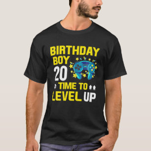 20歳の誕生日少年ビデオゲーム20歳の誕生日 Tシャツ