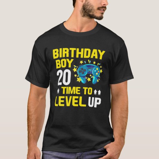 20歳の誕生日少年ビデオゲーム20歳の誕生日 Tシャツ (正面)