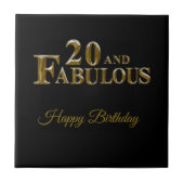 20歳の誕生日 タイル (正面)