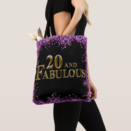 20歳の誕生日 トートバッグ (クローズアップ)