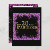 20歳の誕生日 ポストカード (正面/裏面)