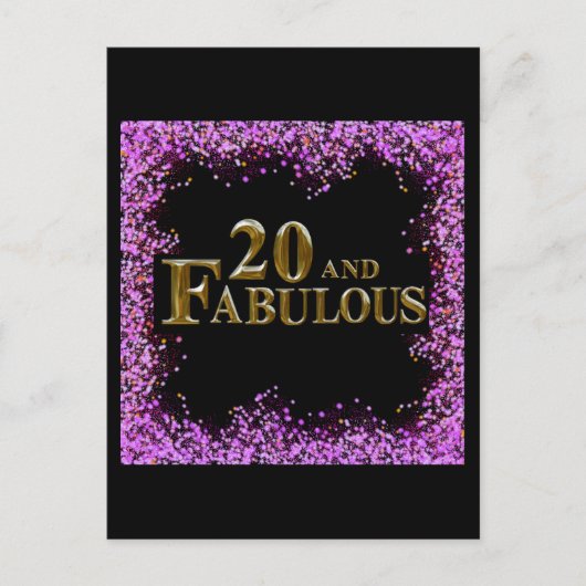 20歳の誕生日 ポストカード (正面)