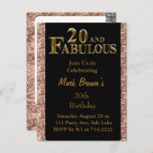 20歳の誕生日 ポストカード (正面/裏面)