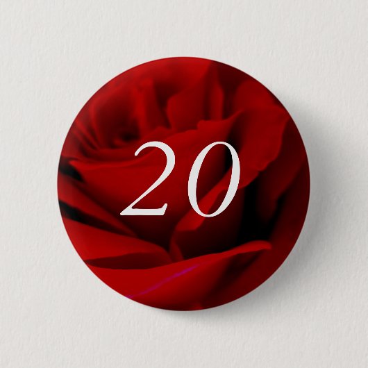 20歳の誕生日 缶バッジ (正面)