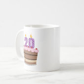 20歳オンお誕生日ケーキ コーヒーマグカップ (正面左)