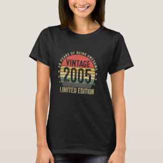 20歳ギフトヴィンテージ2005 おもしろい 20th Birthda Tシャツ