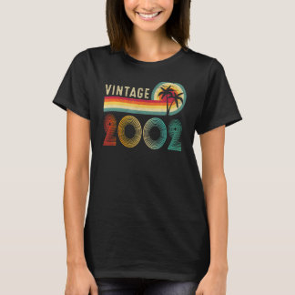 20歳ヴィンテージ2002年20歳で誕生 Tシャツ