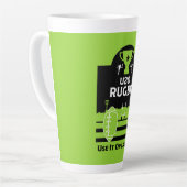 20歳以下のジュニアラグビー選手Tシャツ カフェラテマグ (左アングル)