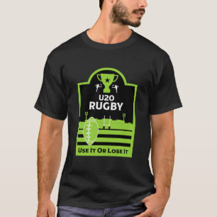 20歳以下のジュニアラグビー選手Tシャツ Tシャツ