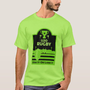 20歳以下のジュニアラグビー選手Tシャツ Tシャツ