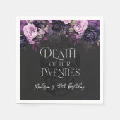 20歳誕生日パーティー死 スタンダードカクテルナプキン (正面)