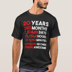 20歳240カ月素晴らし Tシャツ