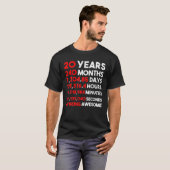 20歳240カ月素晴らし Tシャツ (正面フル)
