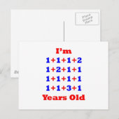 20歳！ ポストカード (正面/裏面)