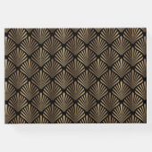 20王室の年代の金ゴールドブラック素晴らし・ギャツビー結婚ズ ゲストブック (裏面)