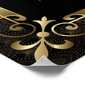 20王室のs金ゴールドアールデコの座席表 ポスター (角)