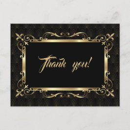 20王室のs金ゴールドアールデコ結婚の再生 ポストカード