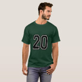 20番ユニフォーム スポーツジャージ|20歳の誕生日 Tシャツ (正面フル)