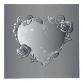20番目のプラチナバラハートフレーム4枚の写真 フォトキューブ (右)