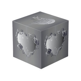 20番目のプラチナバラハートフレーム4枚の写真 フォトキューブ