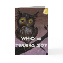 20番目の誕生日カード