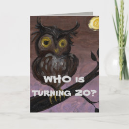20番目の誕生日カード カード