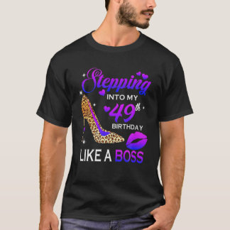 20番目の誕生日ギフト20レオパールにステップイン Tシャツ