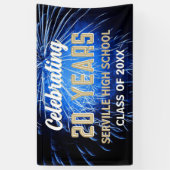 20祝年!ブルークラス懇親会バナー 横断幕 (縦)