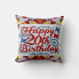 20祝誕生日装飾用クッションで クッション