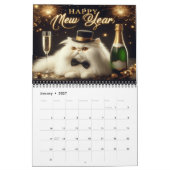 20祝XX年の猫の休日 カレンダー (1月 2027)